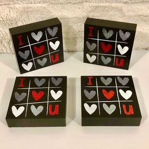 ROMANTIC / LOVE SIGNS X 4 - VALENTINES DAY